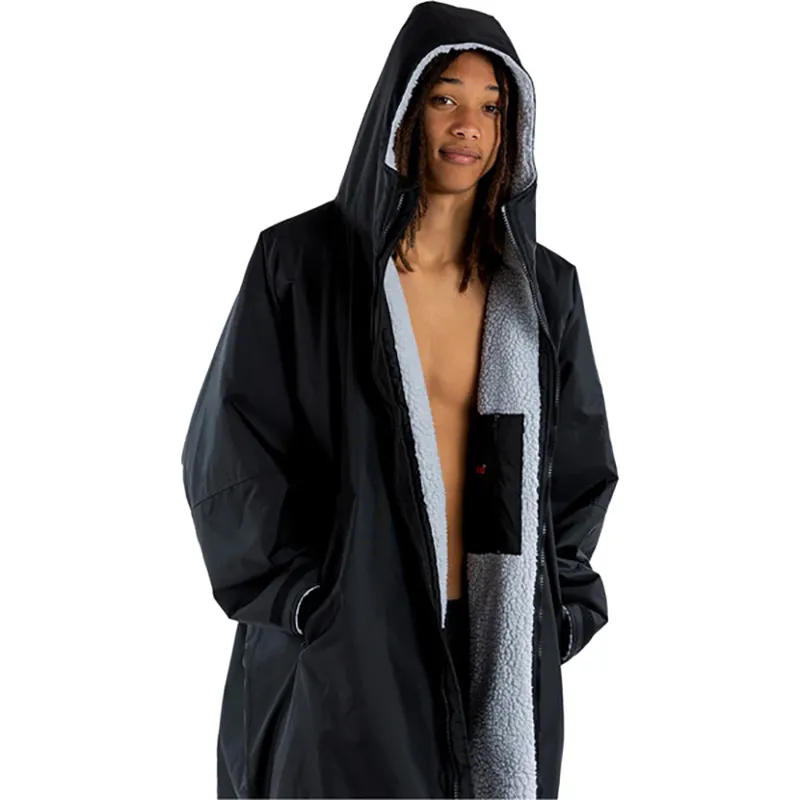 Dryrobe Adult Advance Long Sleeve Change Robe V3 S Black/Grey-3